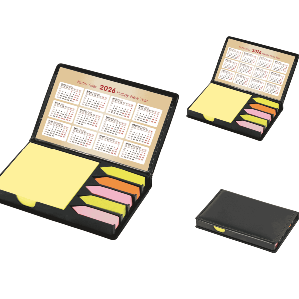 Bloc-notes en Cuir avec Calendrier