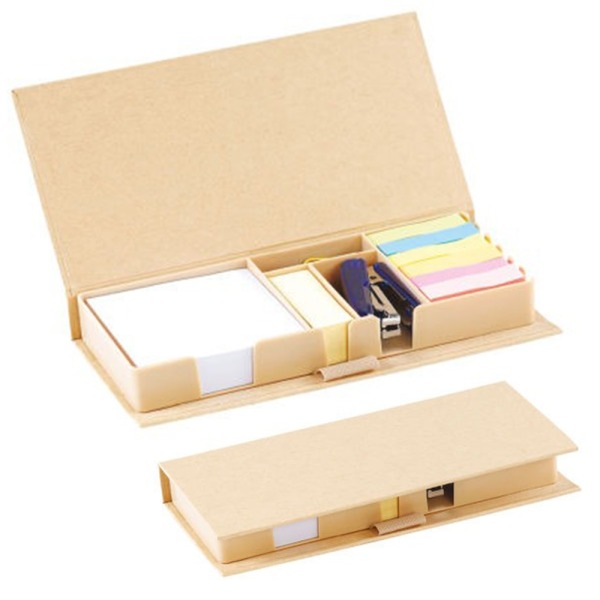 Bloc-notes avec Agrafeuse et Trombones