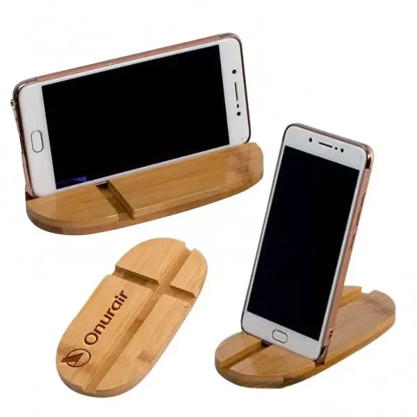 Soporte de madera para teléfono