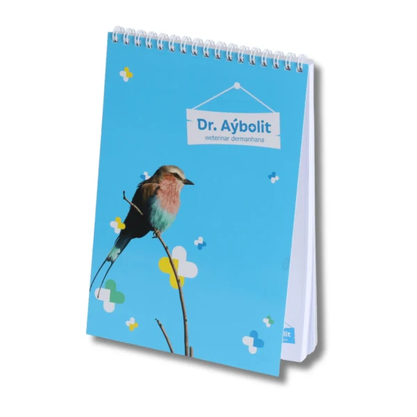 Bloc de notas con espiral superior