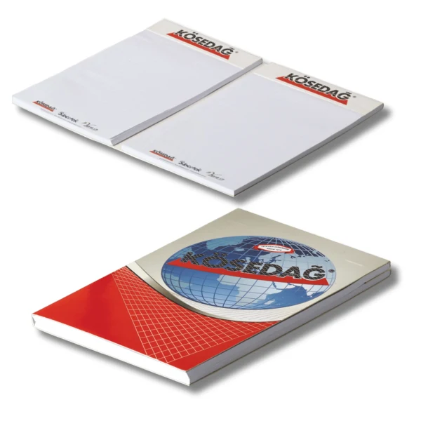 Doble bloc de notas con cubierta superior