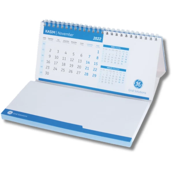 Calendario con bloc de notas