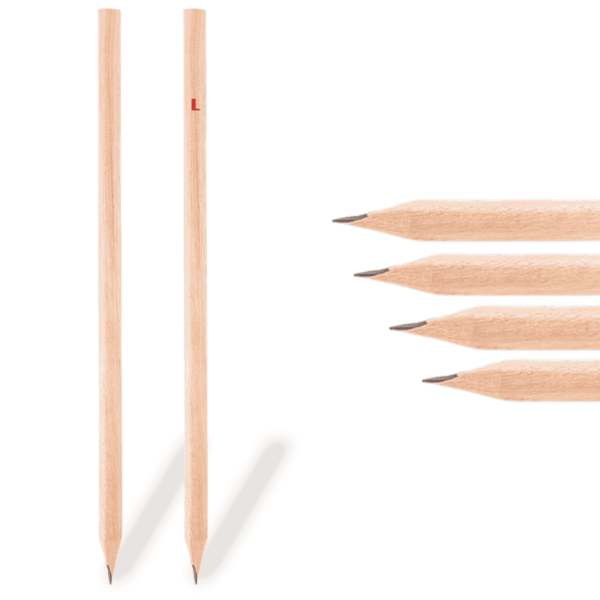 Yuvarlak Natural Kurşun Kalem