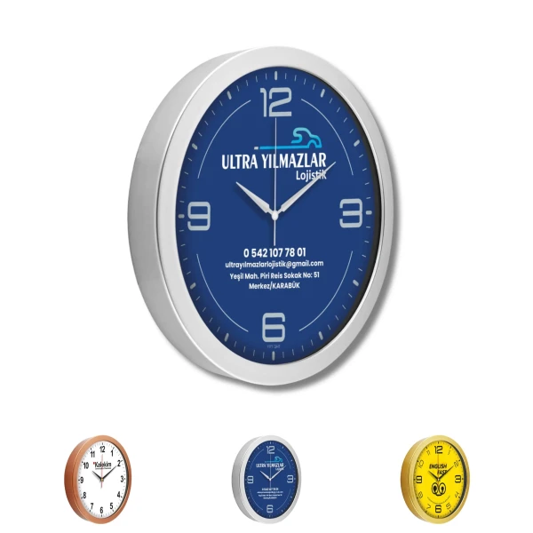Metallized Plastic Wall Clock