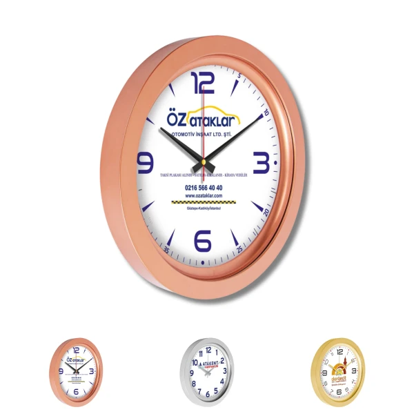 Metallized Plastic Wall Clock