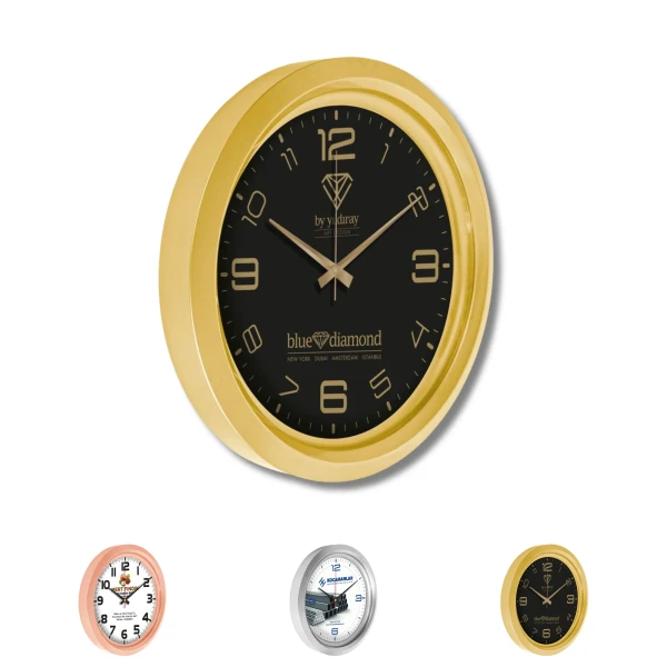 Metallized Plastic Wall Clock