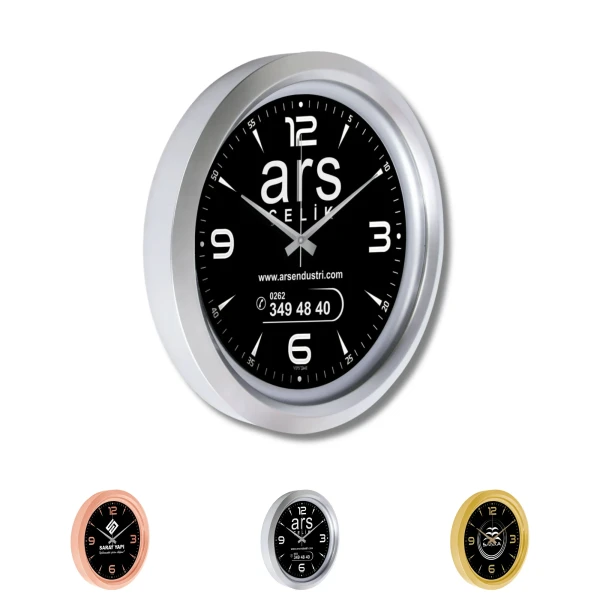 Metallized Plastic Wall Clock
