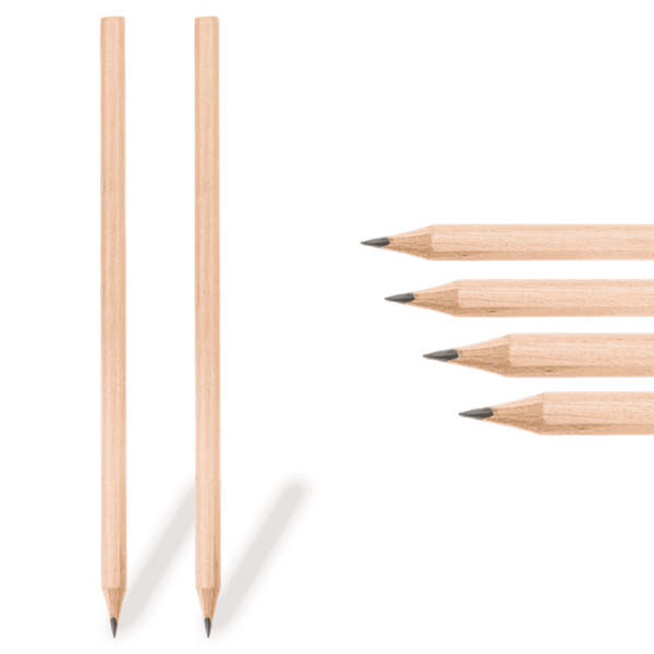 Köşeli Natural Kurşun Kalem