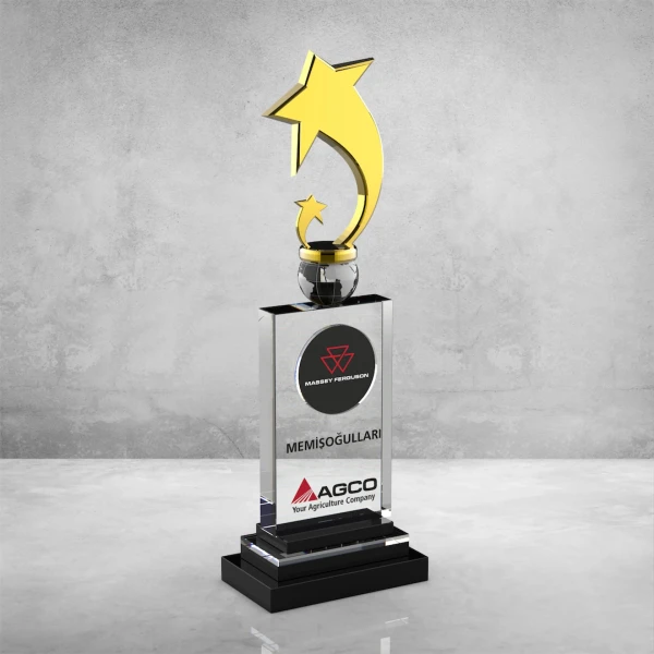 Yıldızlı Kristal Plaket
